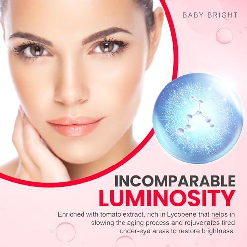 Baby Bright Eye Roller Serum, Anti-wrinkle, Anti Bags, Reduces Dark Circles Puffiness and Bags 15milliliter (0.50 fl.oz.) (Singto-Tomato & Gluta)