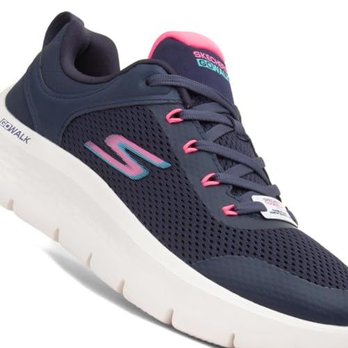 Skechers Skechers Women's GO Walk Flex Caley, Navy Synthetic Coral Trim, 4.5 UK