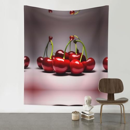 Tapisserie cerises chiliennes drap de lit et pique-nique QAZWZML