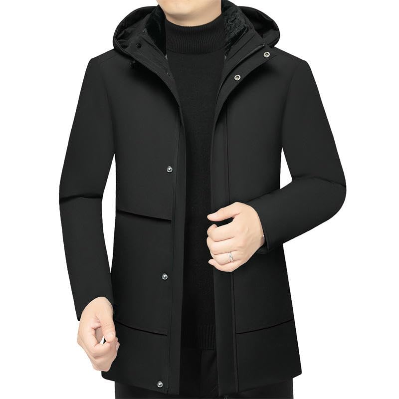Chaqueta acolchada de invierno para hombre ajustable con forro extraíble impermeable 7
