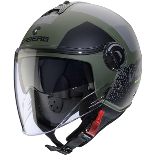 Caberg Riviera V4 X Alpha Casco Jet, verde opaco, L (59/60)