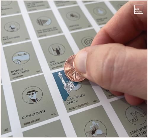 100 Essential Movies Scratch-Off Chart