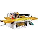 【Área de Trabajo Extensible】La encoladora de cantos portátil cuenta con placas laterales extensibles de aleación de aluminio y ejes ópticos, que proporcionan un soporte firme para tableros anchos, evitando vibraciones y garantizando un empuje y tracción suaves. Sus ruedas de avance impulsan la madera eficazmente, mejorando la eficiencia del canteado. Su capacidad máxima es de 100 kg.