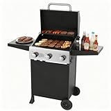 Veralune 3 Burner Gas Grill, Propane Bar...