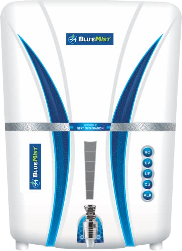 Image of BLUEMIST 12 L Premium black Copper RO Water Purifier | RO+UV+UF+TDS Control | Purified Water with Goodness of Copper (Copper RO Water Purifier) | Colour White