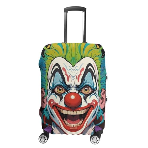 Carry on Luggage Cover Clowns Suitcase Covers for Luggages Tsa Approved Travel Luggage Sleeve Protector Elastic Suitcase Protector Anti-Scratch Washable Fits 19-30 Inch Case -L