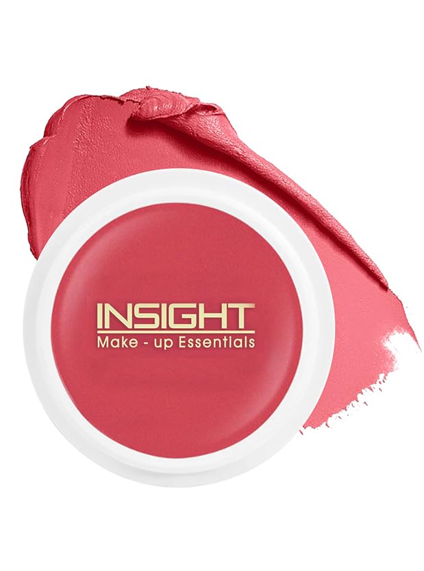 INSIGHT Blusher | Blendable Formula | Natural Dewy Finish | Creamy Matte Texture | Multiuse | Highly Pigmented |Infused With Vitamin E| Raspberry Gelato-3.5g