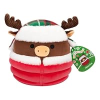 Squishmallows Jéricho La Vache – Peluche 19 Cm – Officiel Jazwares – Ultra Douce, Collection, Câlin, Dès 3 Ans