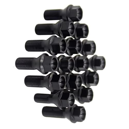 Tornillos rueda negros M12 x 1.5 evita pernos gripados recambio coche 36136781150