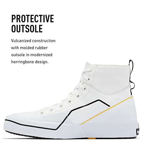 Sorel Men's Grit Sneaker Mid Wp — White, White— Waterproof Leather Sneakers — Size 10 #TOP3