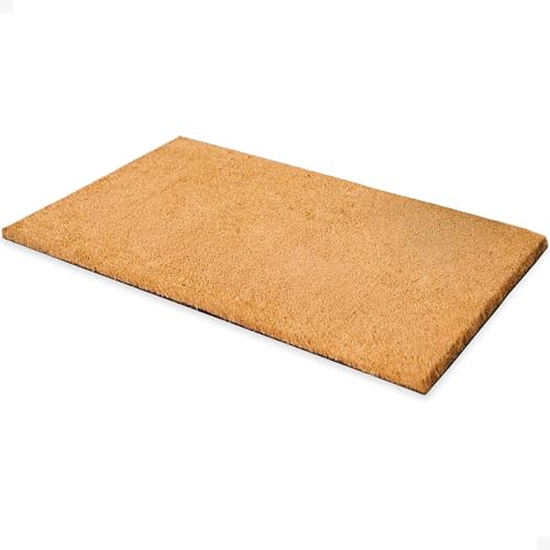THEODORE MAGNUS Door Mat – Coir Doormat for Outdoor Entrance, Durable Welcome Mat with Non-Slip Backing, Perfect for Front Door and Entryway - Outdoor/Indoor - Natural