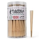 Mamba King Size Pre Rolled Paper Cones. Natural and Unflavoured Wraps Rolling Paper with Filter Tips