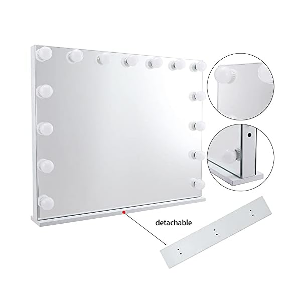 Kosoree Extra Large LED Vanity Mirror Hollywood Makeup Mirrors With 15 Lights Table Lamp - Image 8
