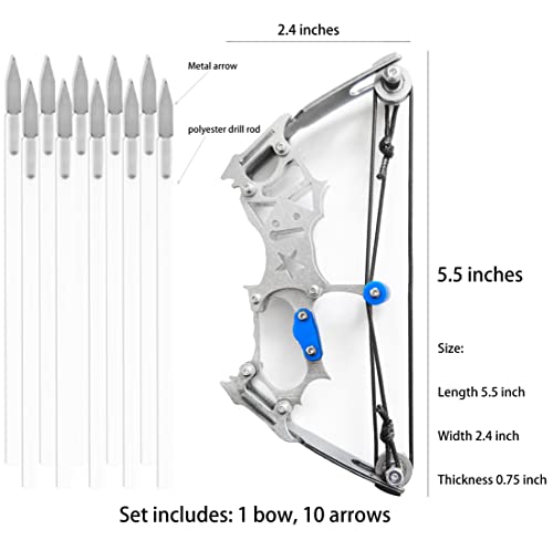 Archery Bow Set Left and Right Hand Compound Bow Hunting Bow Metal Material Catapult RH/LH for Practice Archery
