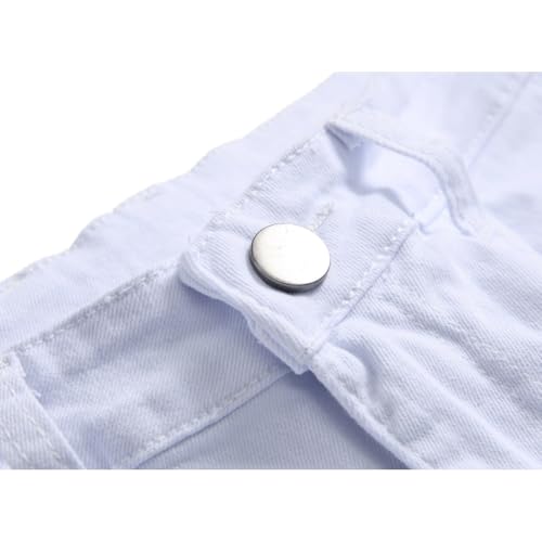 Men's Slim Fit Jeans Stretch Destroyed Ripped Skinny Jeans, Fashion Straight Leg Comfort Flex Waist Cargo Denim Pants4