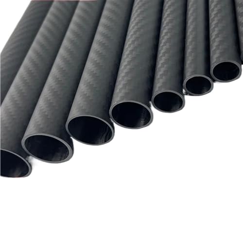 3K Carbon Fiber Tube ?Twill Matte ?Length 1000mm?Wall Thickness ?1mm?Calibre?26mm-45mm, High strength full carbon fiber tube Carbon fiber square tube(27x25x1000mm 2pcs)