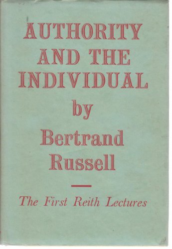 Authority and the individual B0006DKN8A Book Cover