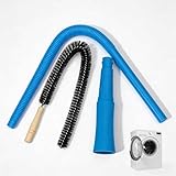 Dryer Vent Cleaner Kit，Dryer Vent Cleaning Vacuum Attachment，Fits All Vacuums，Dryer Vent Cleaning Vacuum Attachment，Universal Lint Dryer Attachment (BLUE)