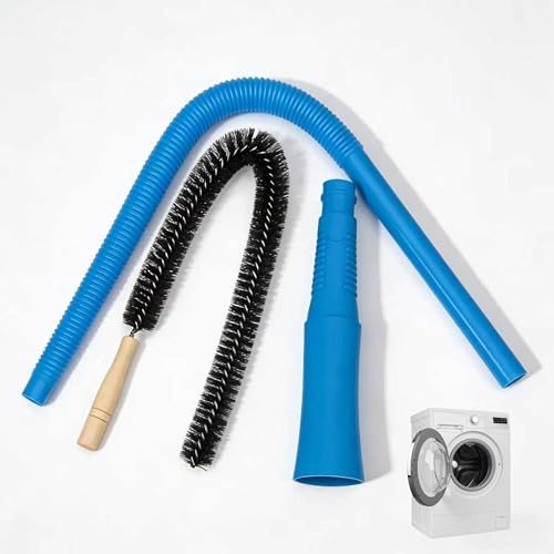 Dryer Vent Cleaner Kit，Dryer Vent Cleaning Vacuum Attachment，Fits All Vacuums，Dryer Vent Cleaning Vacuum Attachment，Universal Lint Dryer Attachment (BLUE)