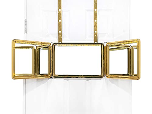Self Cut System King's Gold Three Way Mirror