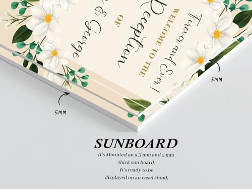 Theme My Party Personalised Welcome Sign Board I Personalized Wedding Sign Board I Indian Ceremony Welcome Sign for Reception Decoration