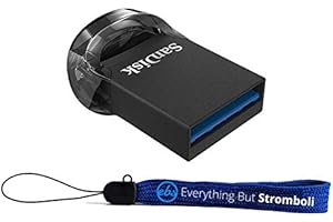 SanDisk 32GB Ultra Fit USB 3.1 Flash Drive Extremely Low-Profile with Lanyard,...