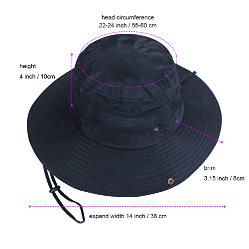Image of Women Fishing Sun Hat Men Summer UV Protection Bucket Hats Mesh Ventilated Outdoor Hiking Gardening Beach Lawn Hat
