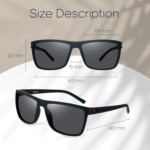 Dublin Square Polarized Sunglasses for Men & Women2