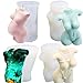 TOPBSFARNY 4 Pcs Human Body Silicone Candle Molds, 3D Female and Male Shapes Moulds, Resin Casting Tool for DIY Crafts, Jewelry, Pendants, Home Craft Making
