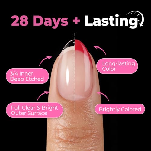 Image of UNA GELLA Extra Short Almond Nail Tips, 15 Sizes Pre-Shaped Full Cover Extra Short Almond Nails 300Pcs Clear Press on Nails for DIY Manicure, Nail Art Design, and Salon Use