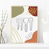 yocheng anatomia dei denti,igienista dentale,arte astratta,poster,dipinti su tela,quadri da parete,decorazione per studio dentistico 30x40cm senza cornice