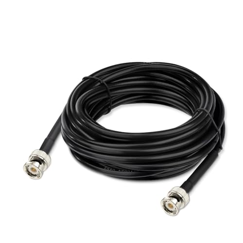 Cable coaxial RG8X de 50 ohmios con conector BNC macho de alta conductividad