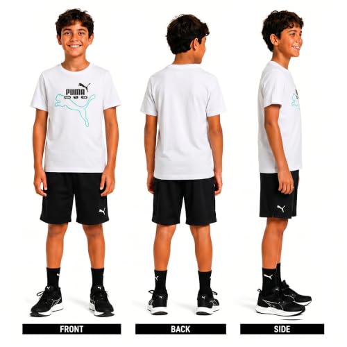 Image of PUMA Boys T-Shirts Athletic Crewneck Short Sleeve Tees (Sizes S-XL)