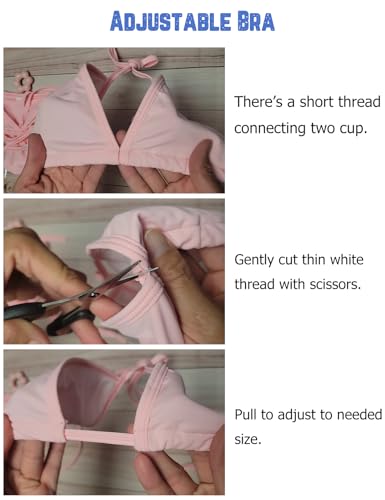 Women Triangle Bikini Scrunch Butt, Sexy Halter String Two Piece Swimsuit3