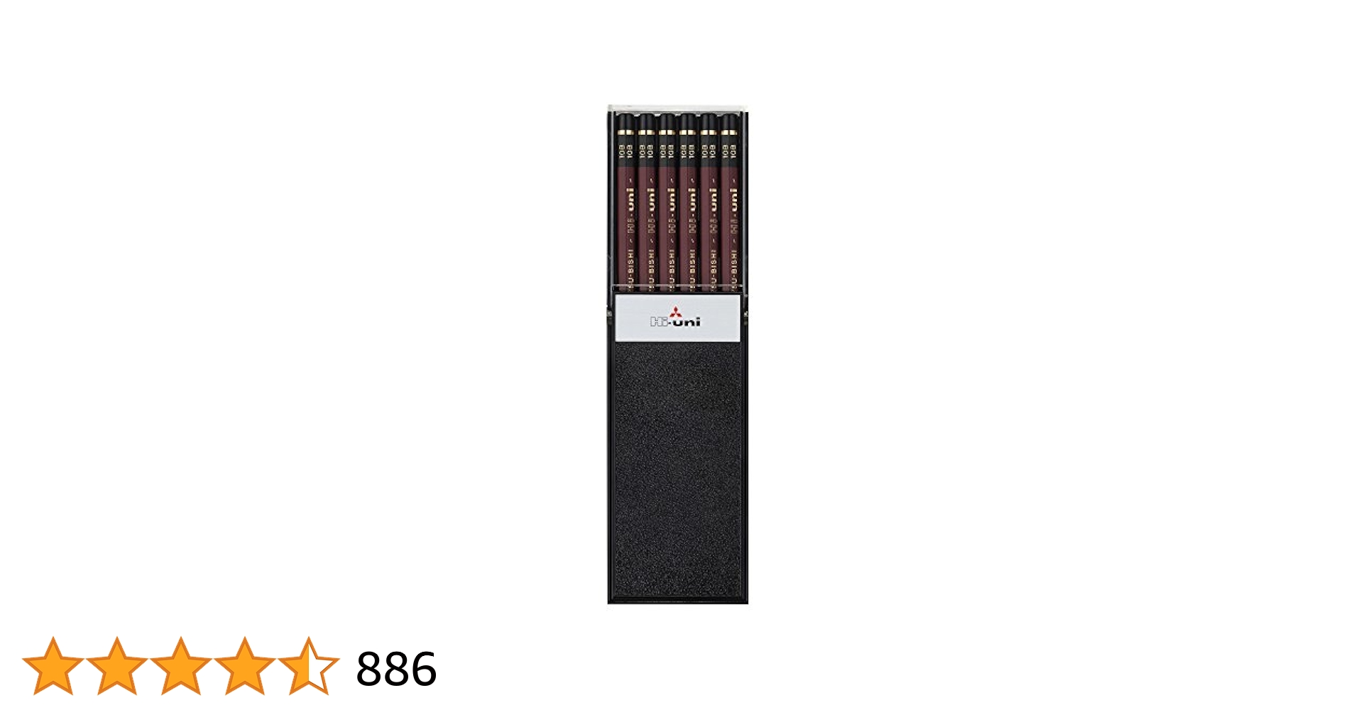 Amazon.com : Uni Hi Wooden Pencil - 10B - Box of 12 (HU10B