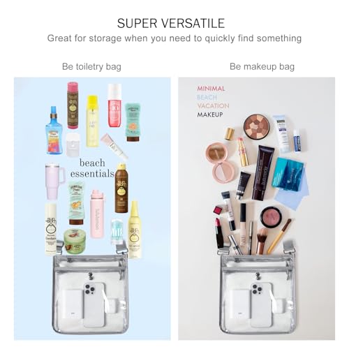 Image of Bluome Clear Bag for Stadium Events 12x12x6, Clear Purses Stadium Bag Crossbody Purses for Concerts Football Games Travel