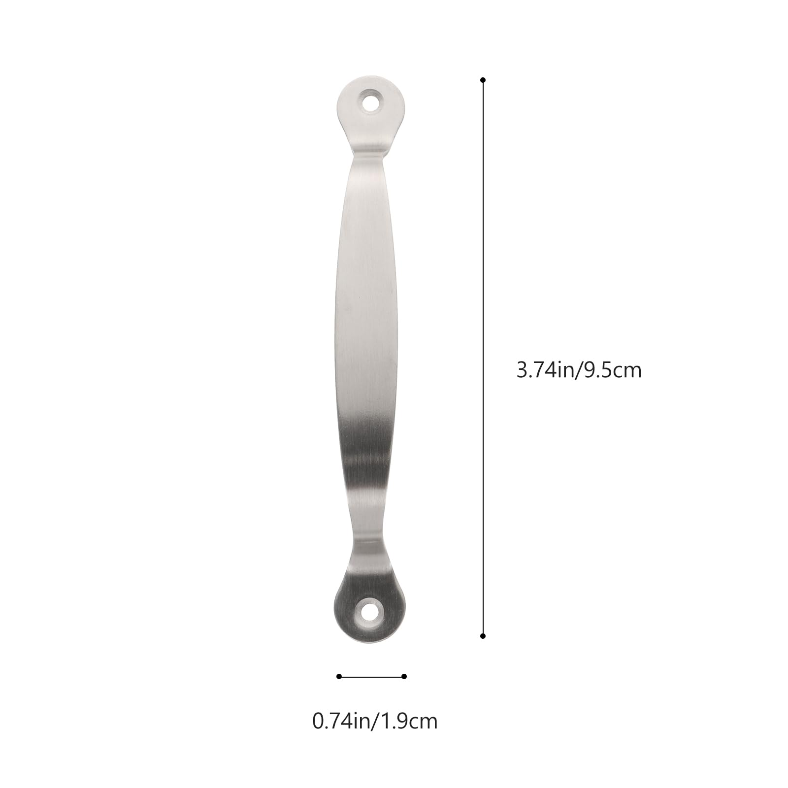 Anneome Stainless Steel Cutting Board Handles 3-Pack with Countersunk Screw Holes for Kitchen Chopping Boards and Drawer Replacement Durable Metal Board Handles - Image 2