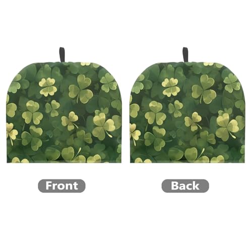 Image of Lucky Shamrock Tea Cozy for Teapot Insulated Spider Tea Cozies Covers Soft & Washable Green Teapot Insulation Cover Small Breakfast Warmer
