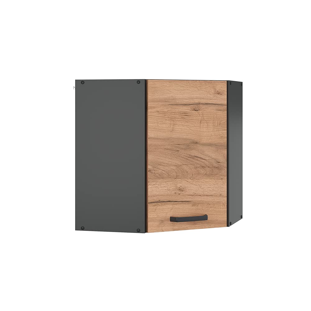 Vicco Mobile angolare da cucina R-Line, Rovere dorato, 57 cm, per la libera combinazione all'interno di sistemi cucina modulari