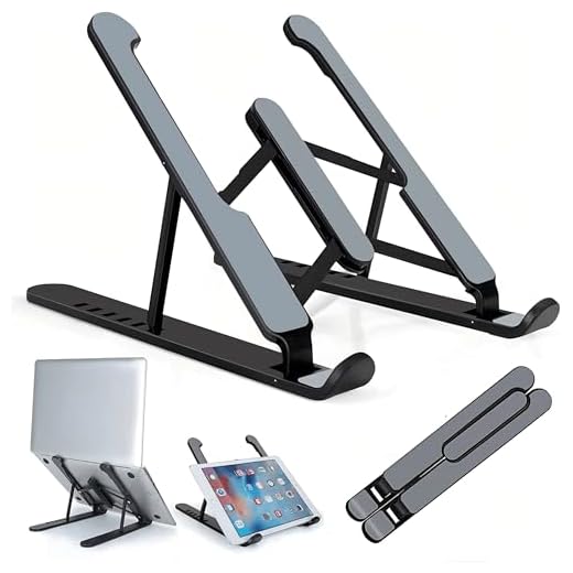 Suporte Base Para Notebook Celular Tablet Ajustável Com 6 Ângulos Portátil Dobrável Resistente Premium