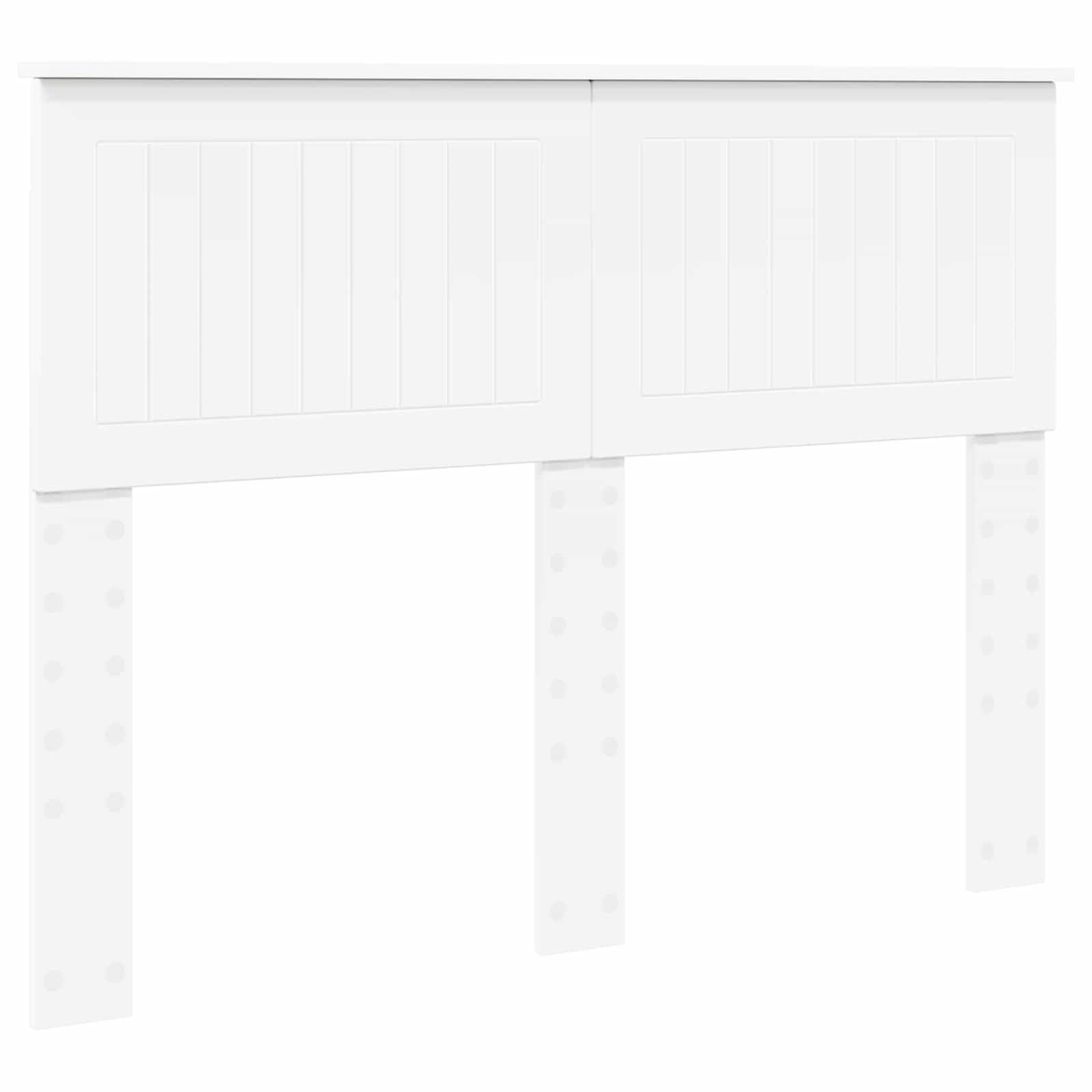 vidaXL Testiera Bianco Legno Multistrato, Testata Moderna, Stile per Camera, Design Resistente, Montaggio Facile, Forma Rettangolare, Mobile in Legno Ingegnerizzato