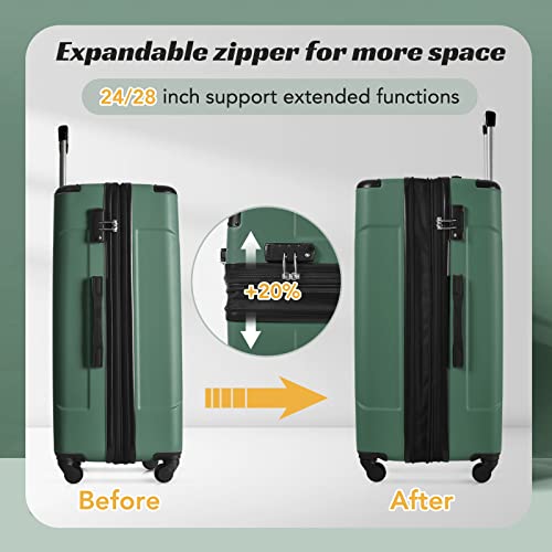 Merax Luggage Expandable Lightweight Spinner Suitcase With Corner Guards thumb #2