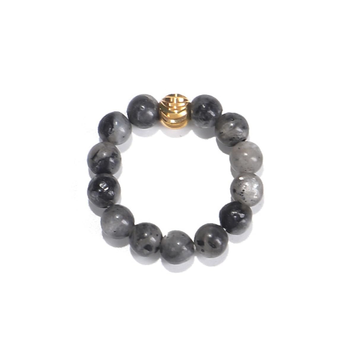 Armband oder Halskette aus 108 heilenden Mala-Perlen mit gol