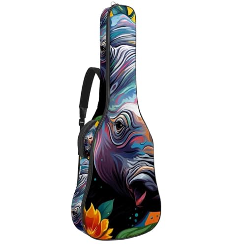Sac guitare acoustique imperméable avec double bandoulière housse rembourrée antichoc