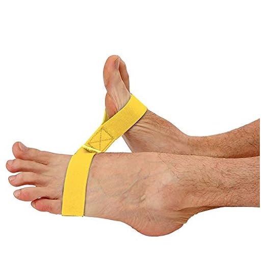 MSD - Correa elástica para tobillos amarillos de resistencia ligera ANKLECISER - Correa elástica para rehabilitación de tobillo