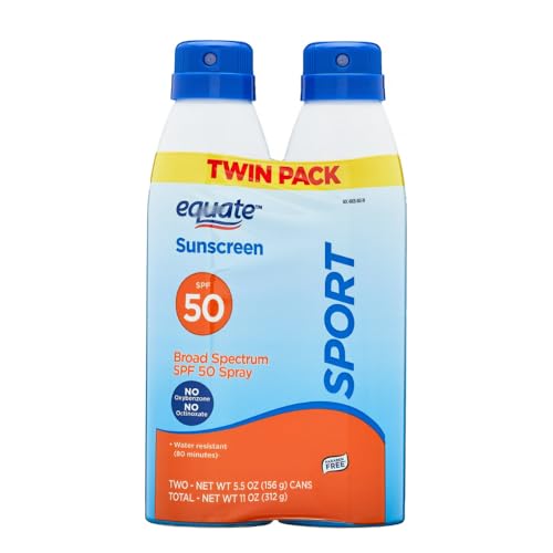 Sport Broad Spectrum Sunscreen, Twin Pack - Protect Your Skin With Powerful, Quick-absorbing, Long-lasting SPF 50 Spray Sunscreen That Is Designed To Spray Soft And Evenly And Stay On Strong