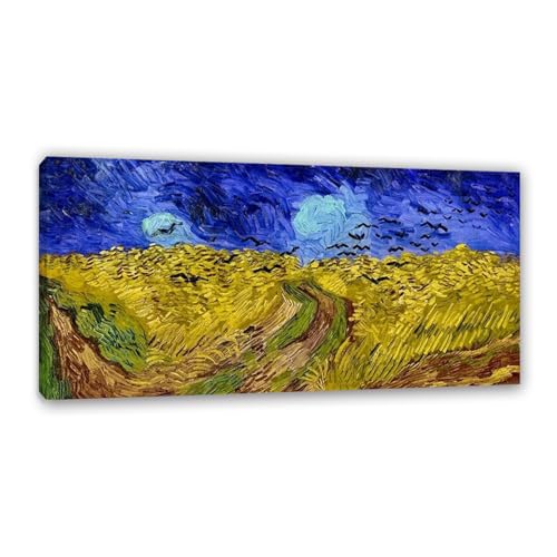 Affiche décoration murale intérieure Van Gogh peinture paysage ciel menaçant