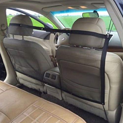 BESPORTBLE 115 x 62 cm banco traseiro barreira divisória para motorista de animais de estimação, cer