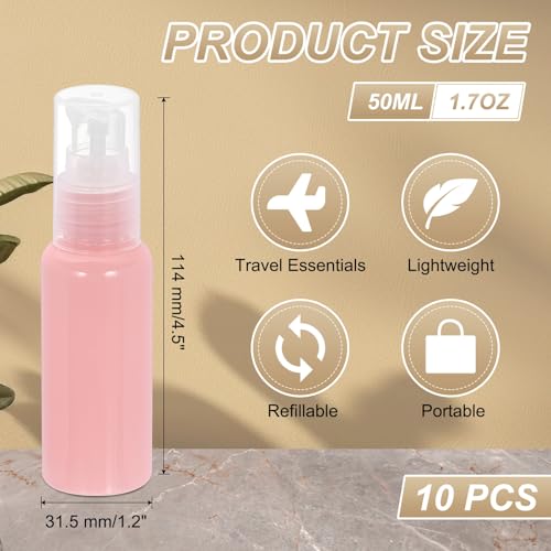 Botellas de viaje con bomba de 50 ml ideales para llevar tus cremas en el avión 3