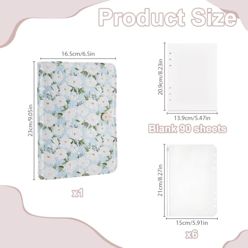 Classeur A5 rechargeable WEBEEDY brodé main | Carnet de note lin luxe chic